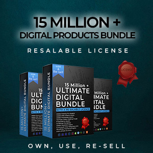 15 Million Digital Products Archive: Resell Rights Available!